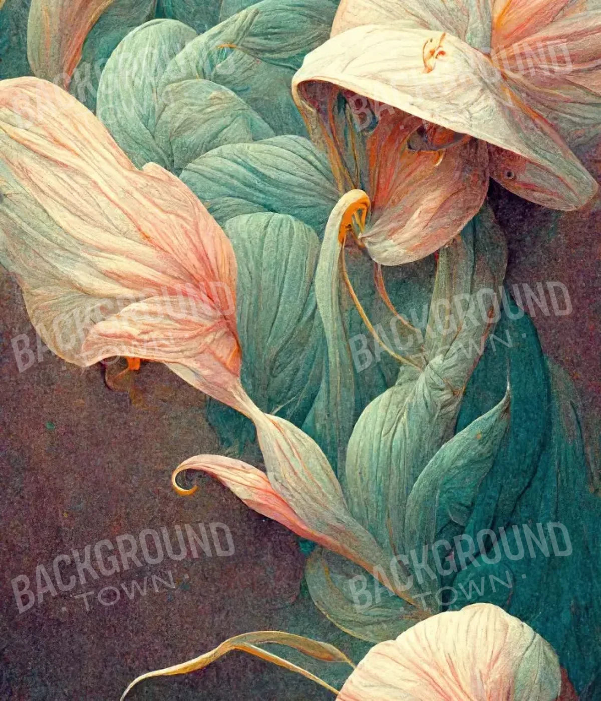 Lily Flowers 3 10X12 Ultracloth ( 120 X 144 Inch ) Backdrop