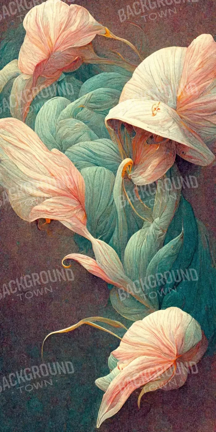 Lily Flowers 3 10X20 Ultracloth ( 120 X 240 Inch ) Backdrop