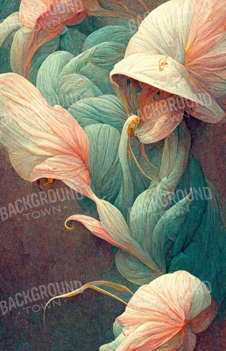 Lily Flowers 3 8X12 Ultracloth ( 96 X 144 Inch ) Backdrop