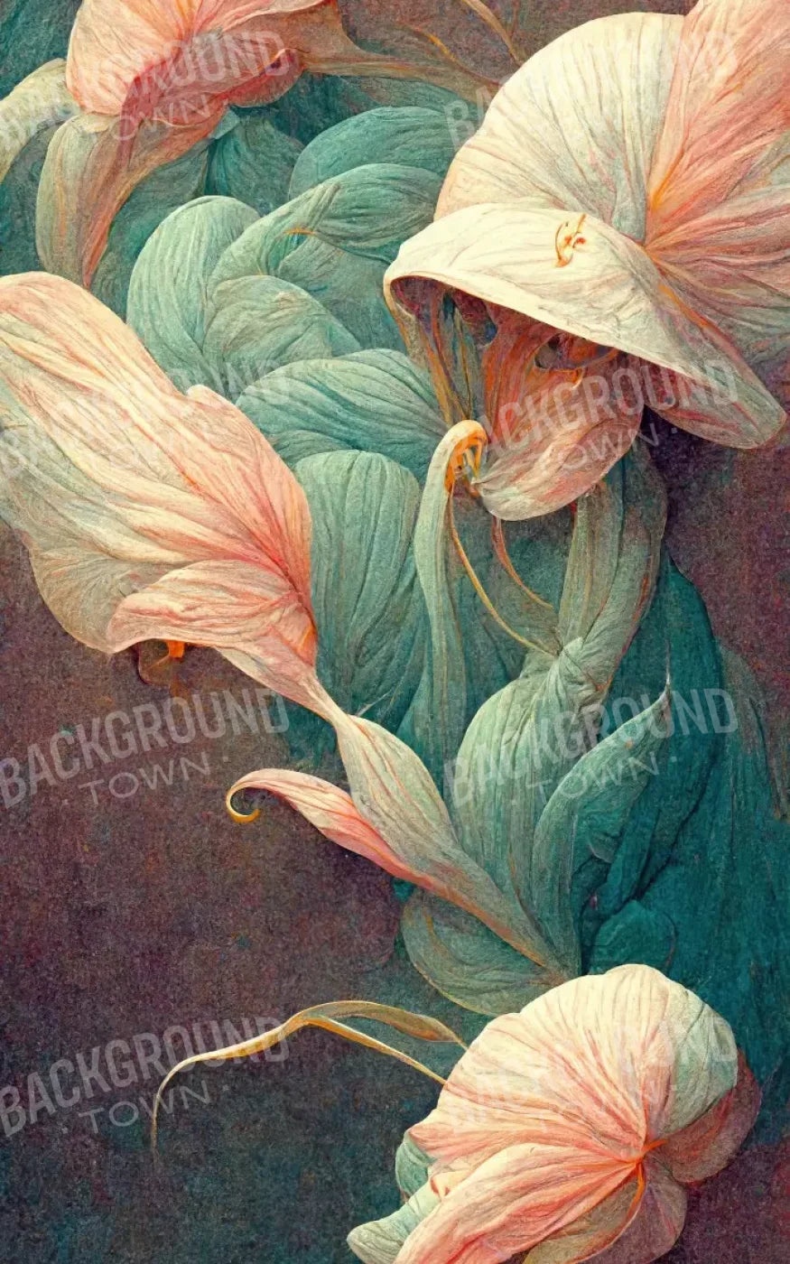 Lily Flowers 3 9X14 Ultracloth ( 108 X 168 Inch ) Backdrop