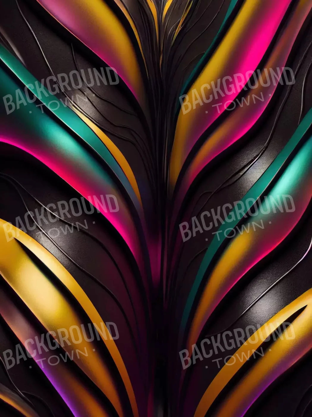 Liquid Neon Paint 5X7 Ultracloth ( 60 X 84 Inch ) Backdrop