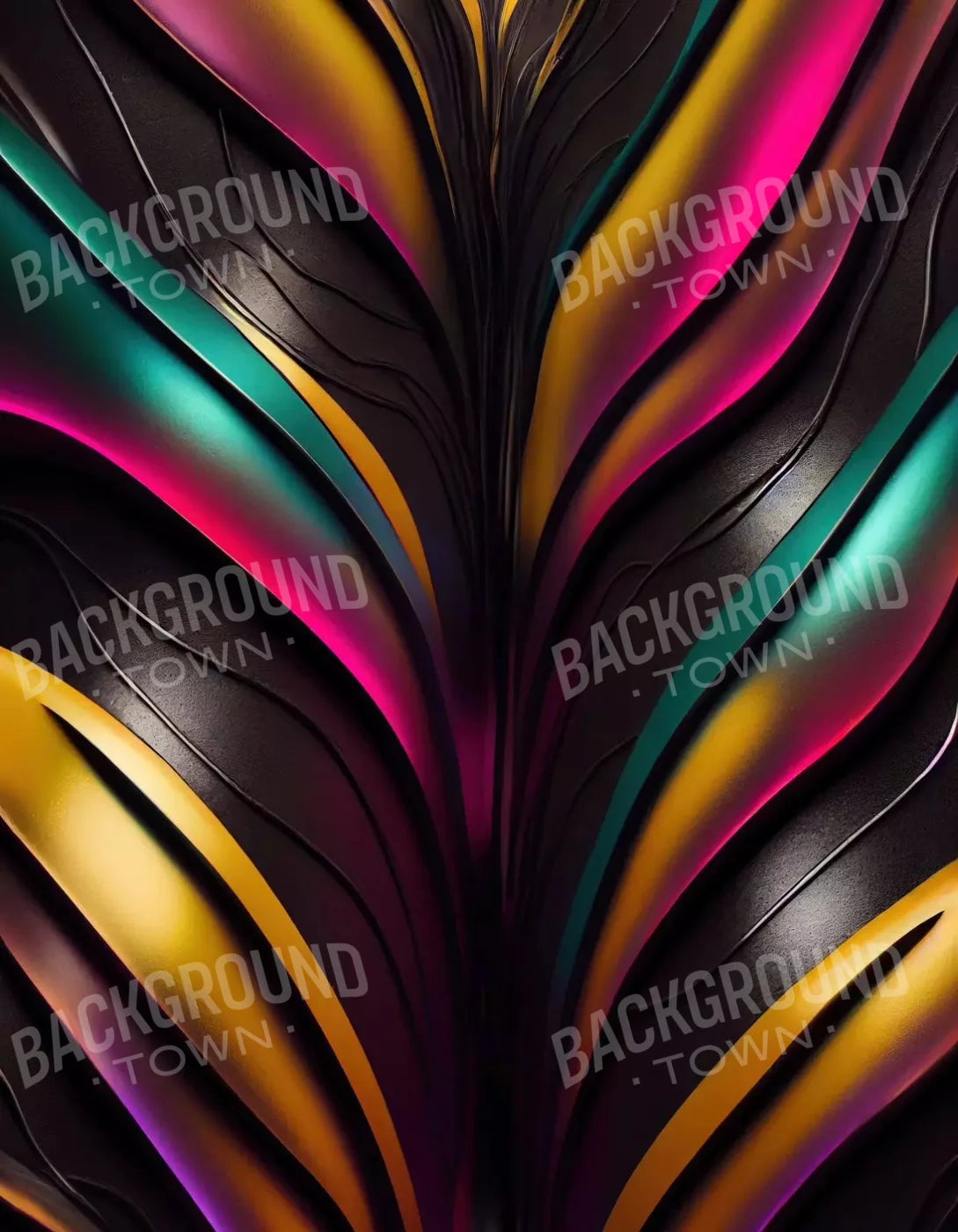 Liquid Neon Paint 6X8 Fleece ( 72 X 96 Inch ) Backdrop