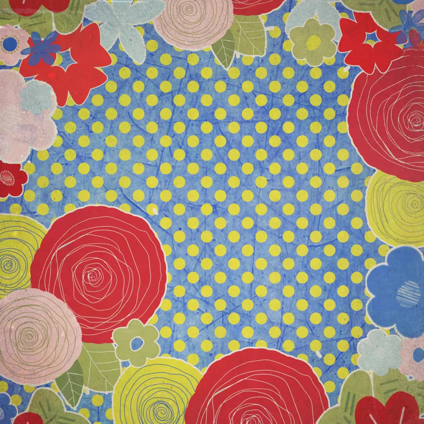 Little Boats Buds 5X5 Rubbermat Floor ( 60 X Inch ) Backdrop