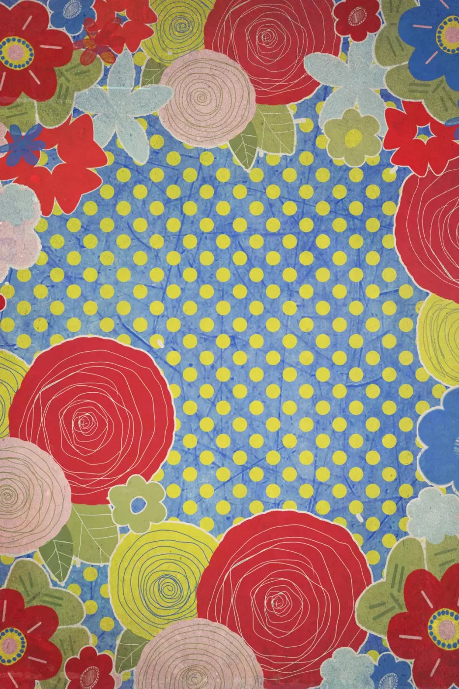 Little Boats Buds 4X5 Rubbermat Floor ( 48 X 60 Inch ) Backdrop