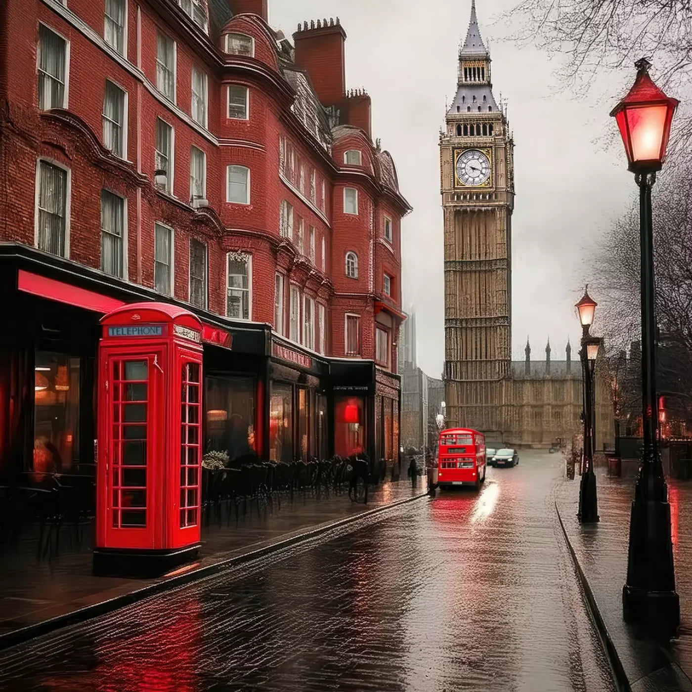 London Street 10’x10’ UltraCloth (120 x 120 inch) Backdrop
