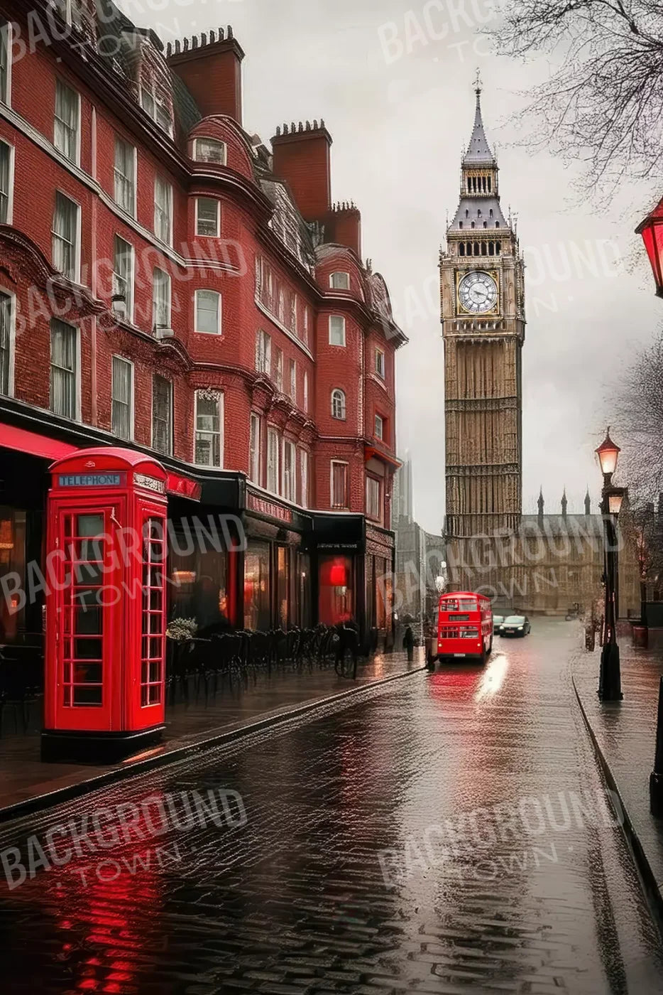 London Street 8’x12’ UltraCloth (96 x 144 inch) Backdrop