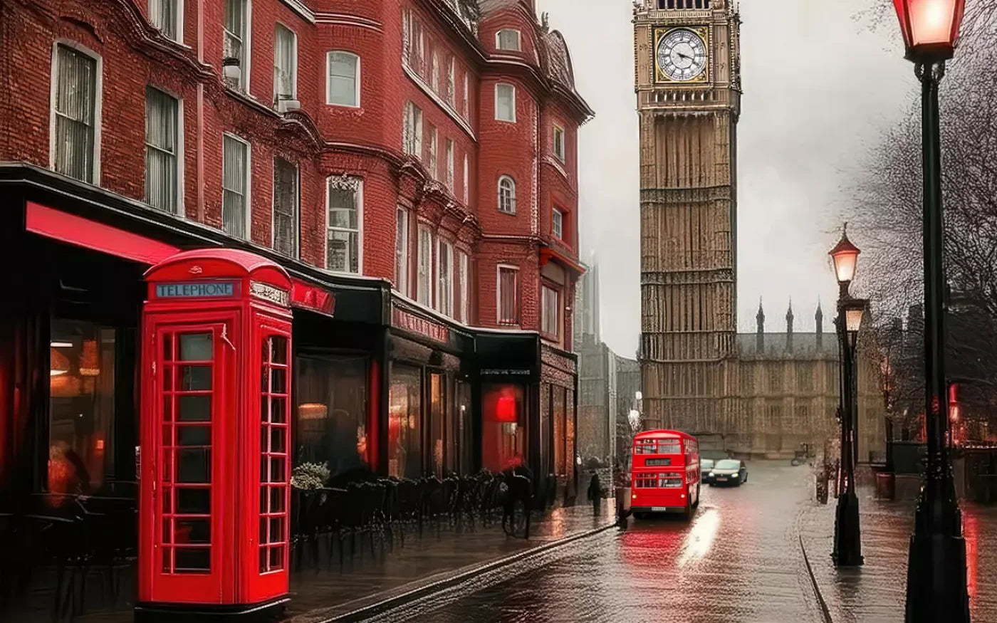London Street 8’x5’ UltraCloth (96 x 60 inch) Backdrop