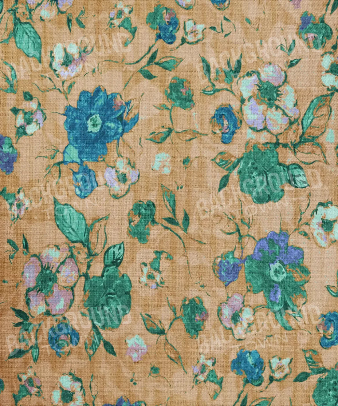 Brown Floral Backdrop for Photography