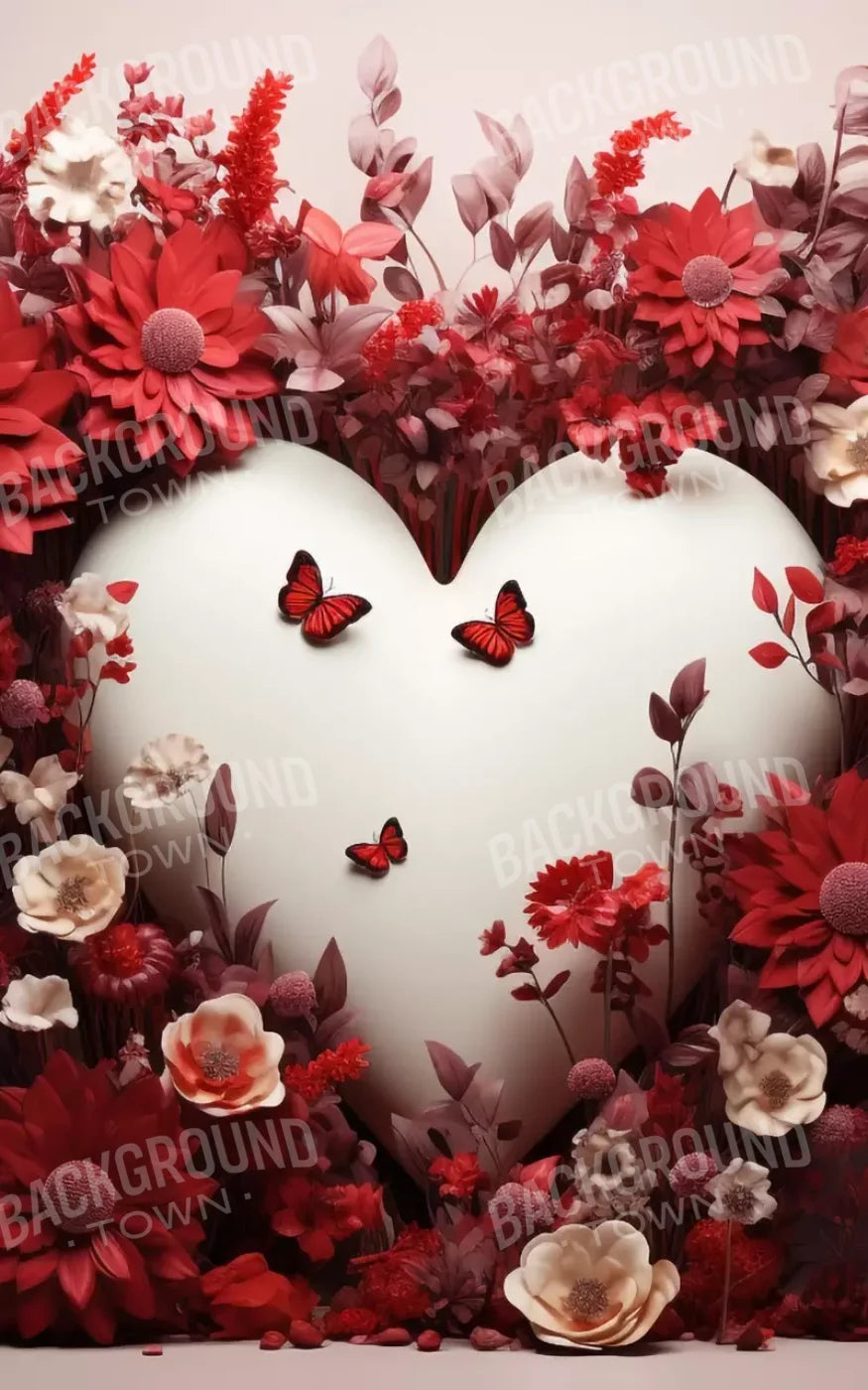 Love Heart Garden 5’X8’ Ultracloth (60 X 96 Inch) Backdrop