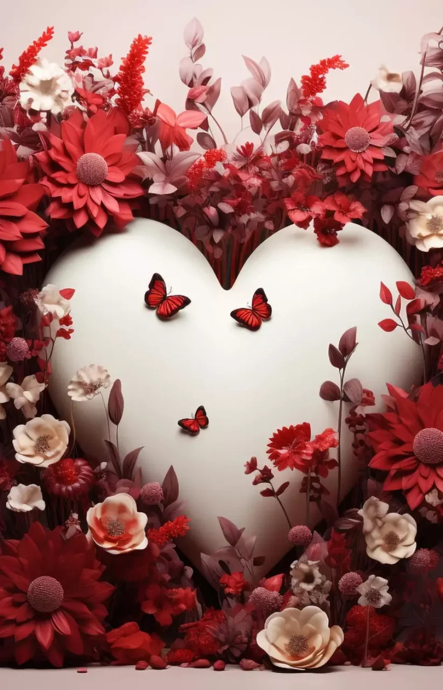 Love Heart Garden 9’X14’ Ultracloth (108 X 168 Inch) Backdrop