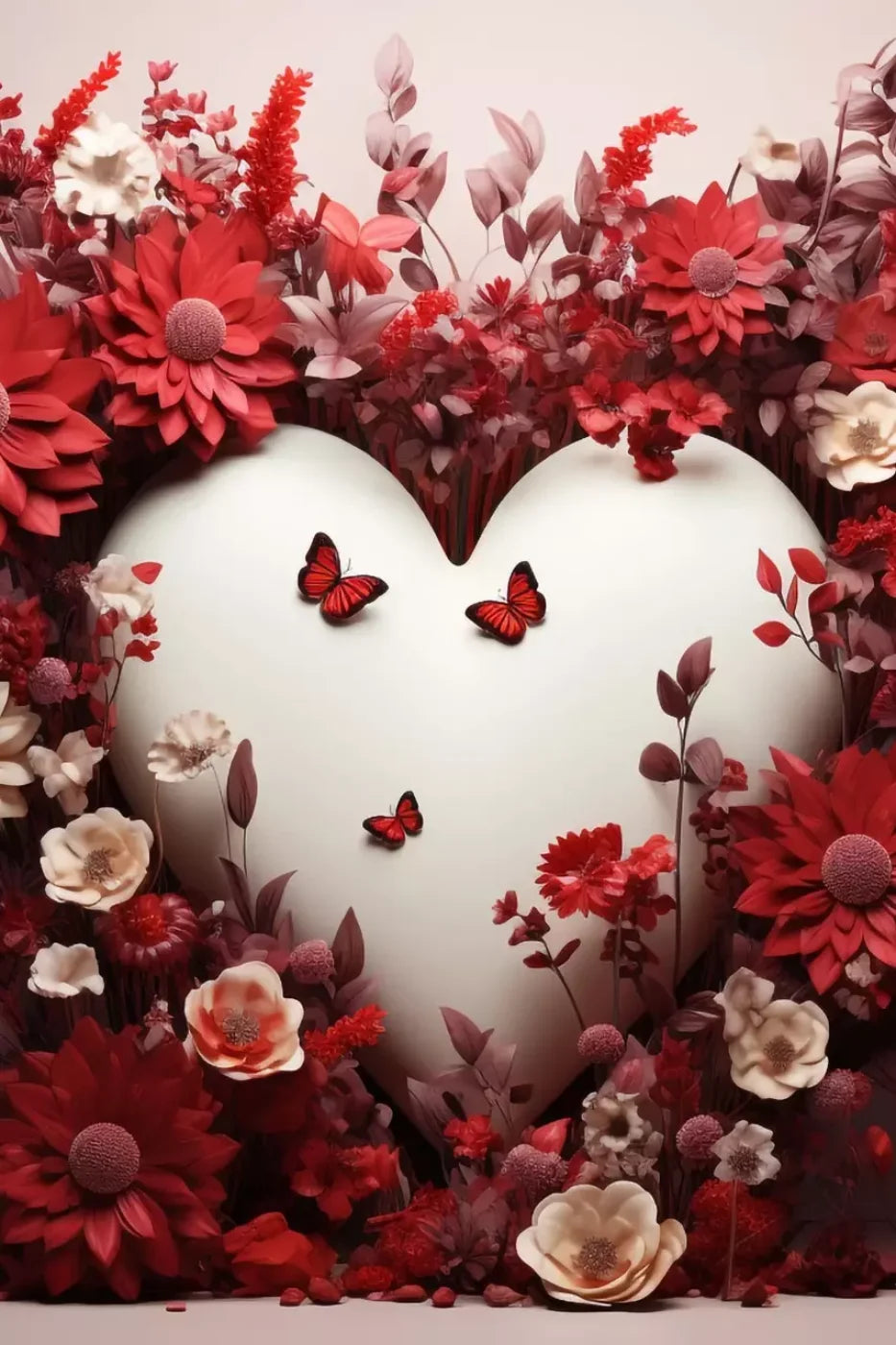 Love Heart Garden 8’X12’ Ultracloth (96 X 144 Inch) Backdrop