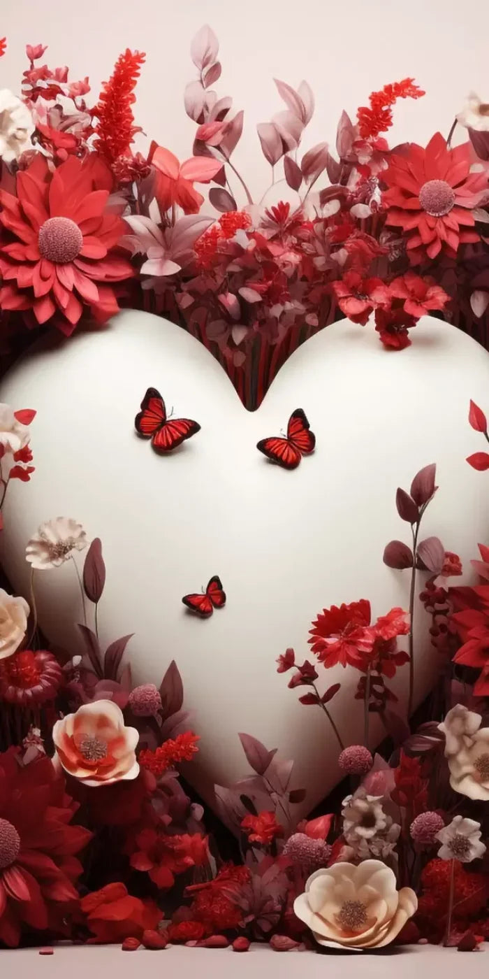 Love Heart Garden 8’X16’ Ultracloth (96 X 192 Inch) Backdrop