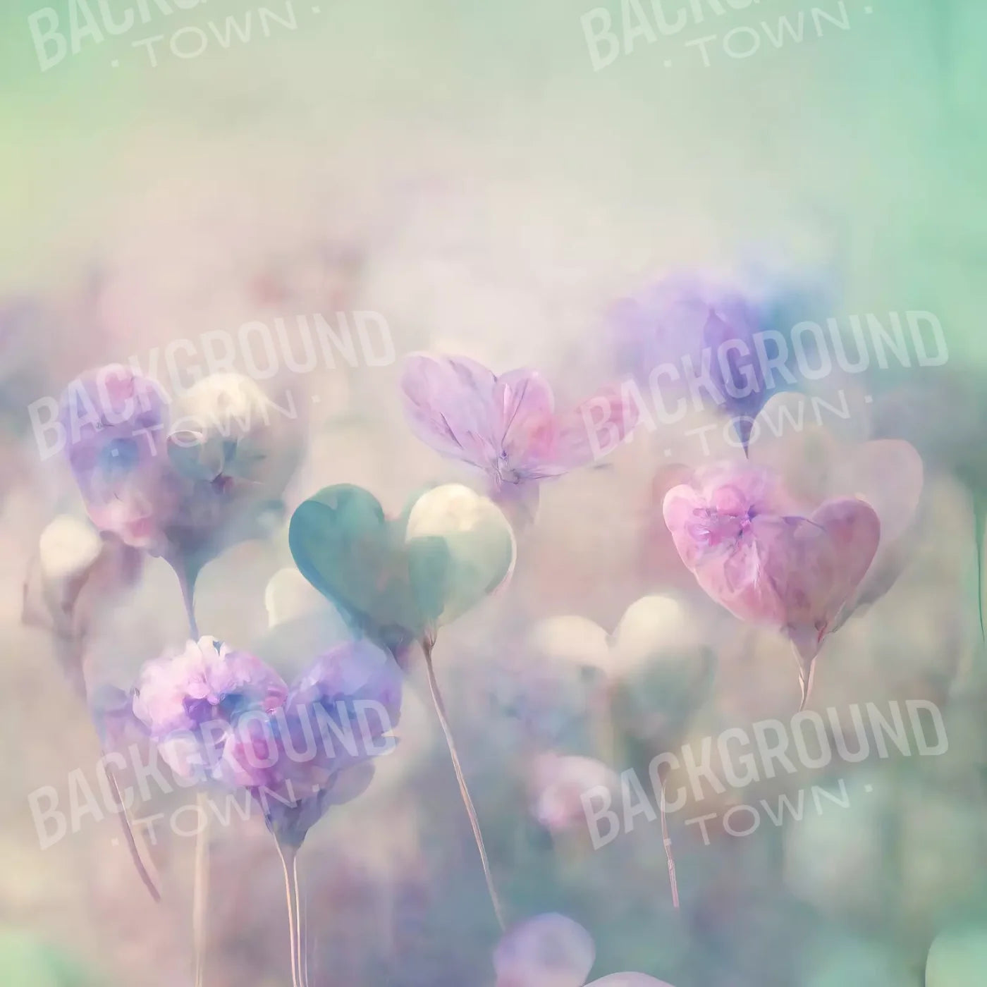 Love Is In The Air Ii 8X8 Fleece ( 96 X Inch ) Backdrop