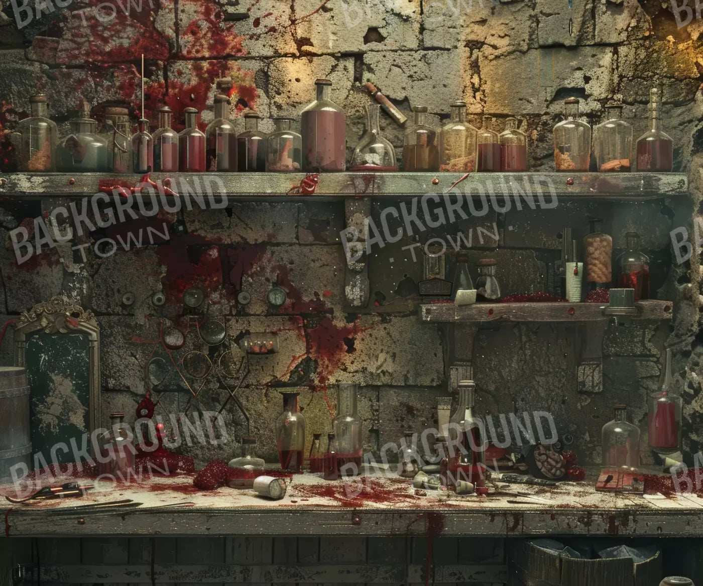 Mad Surgeon 5’X4’2 Fleece (60 X 50 Inch) Backdrop