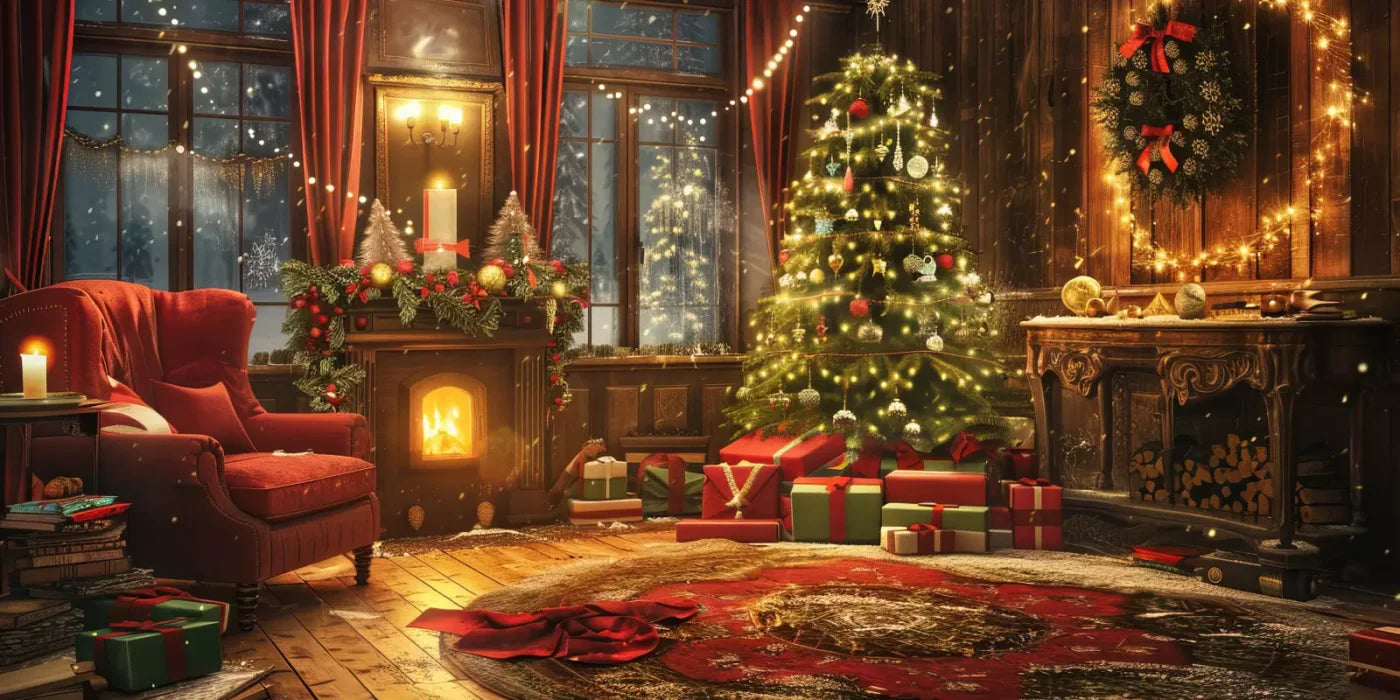 Magic Christmas Living 16’X8’ Ultracloth (192 X 96 Inch) Backdrop
