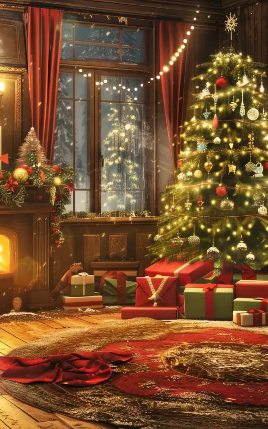 Magic Christmas Living 5’X8’ Ultracloth (60 X 96 Inch) Backdrop