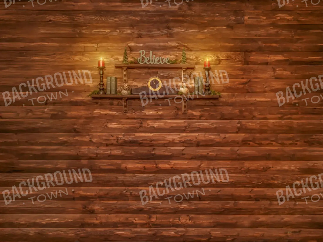 Magic of Santa Believe Wall Wide 6’8x5’ Fleece (80 x 60 inch) Backdrop