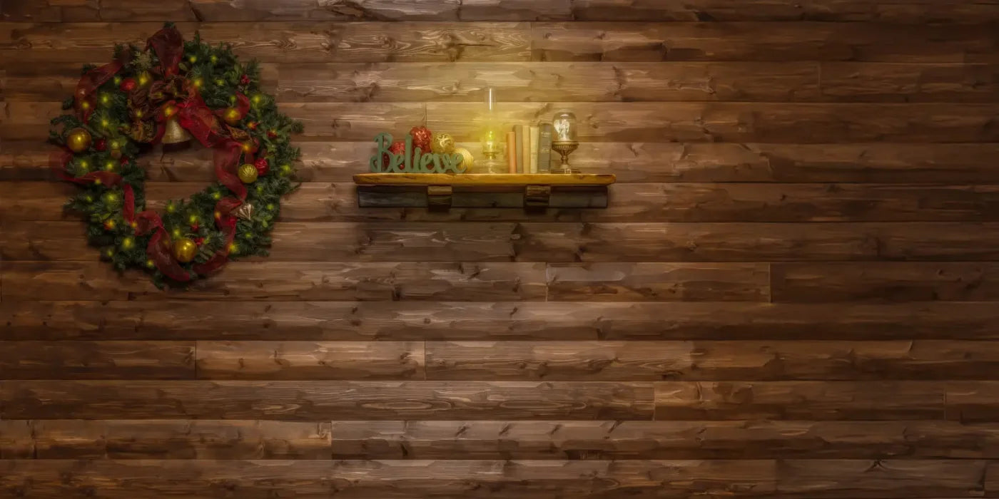 Magic of Santa Believe Wall Wreath Backdrop