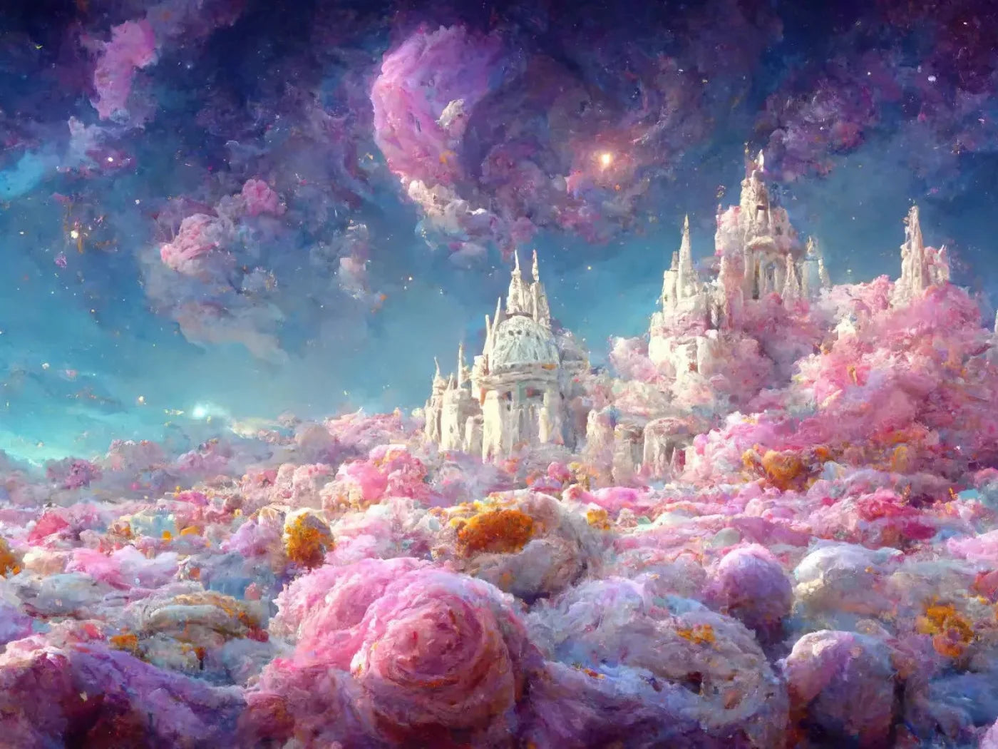 Magical Castle 7X5 Ultracloth ( 84 X 60 Inch ) Backdrop