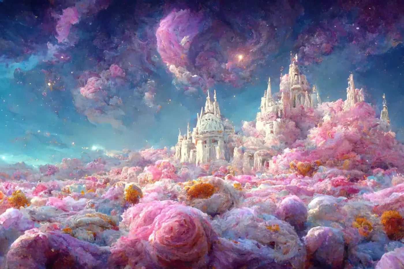 Magical Castle 8X5 Ultracloth ( 96 X 60 Inch ) Backdrop