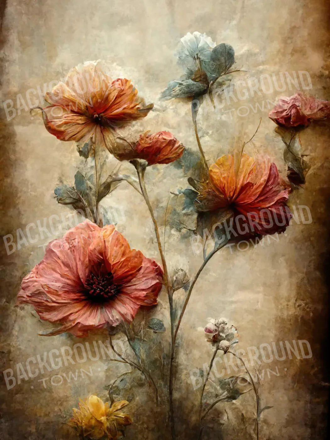 Magnolia Dream 8X10 Fleece ( 96 X 120 Inch ) Backdrop