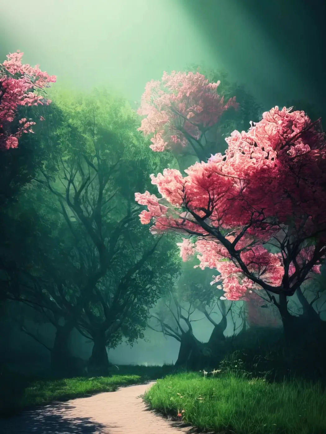 Magnolia Path 5X7 Ultracloth ( 60 X 84 Inch ) Backdrop