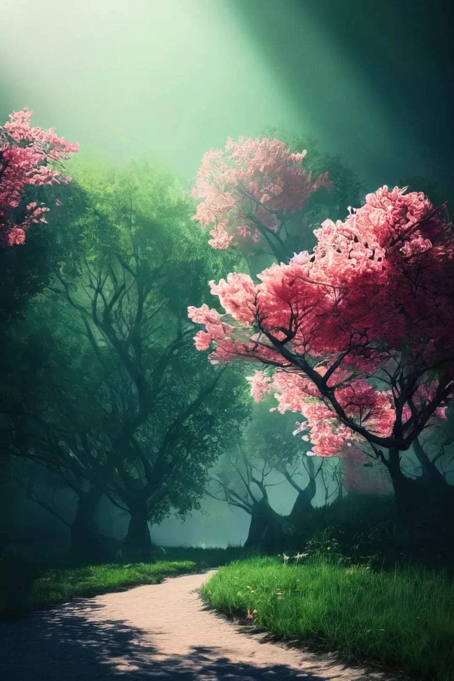 Magnolia Path 5X8 Ultracloth ( 60 X 96 Inch ) Backdrop