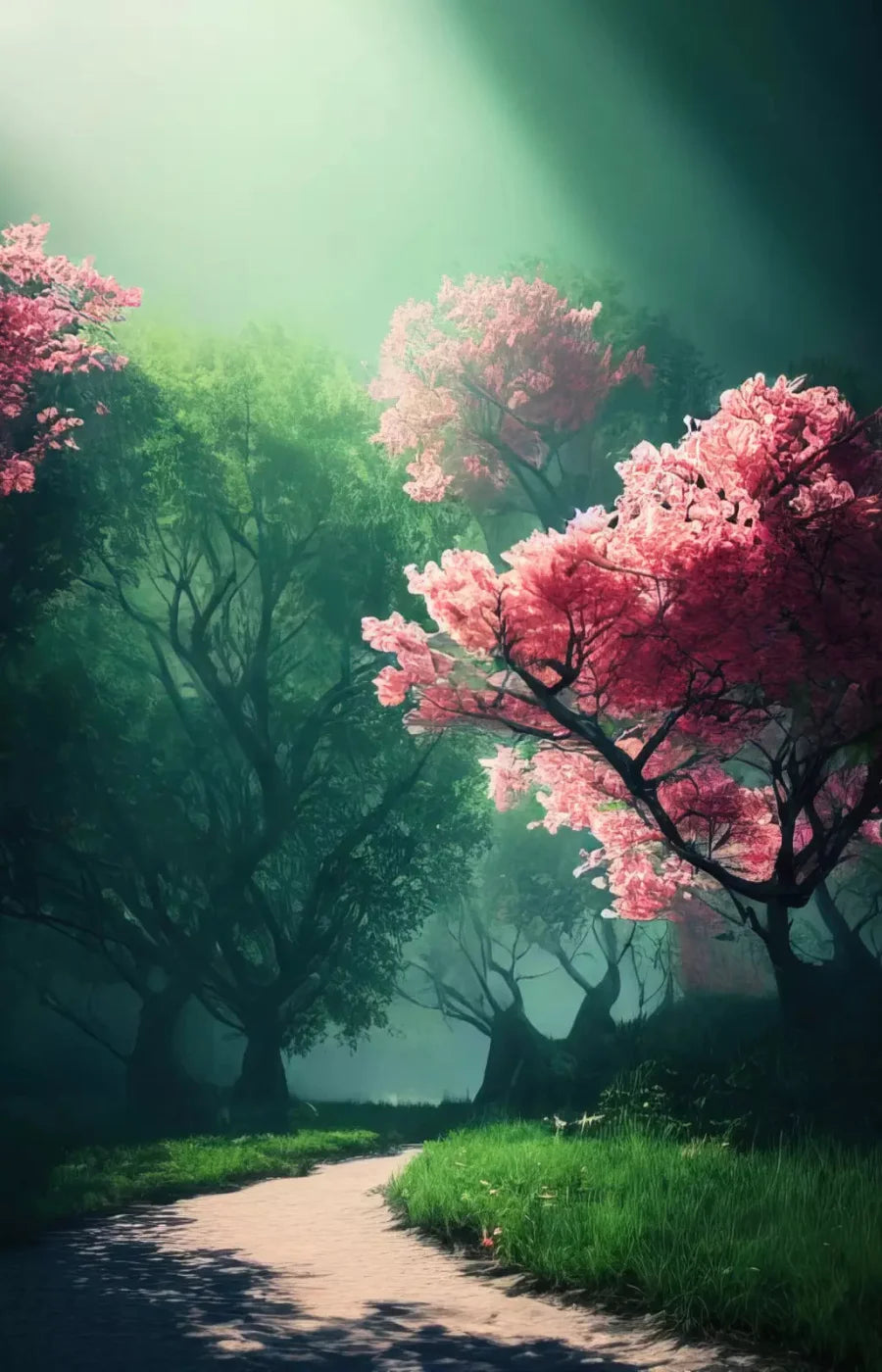 Magnolia Path 8X12 Ultracloth ( 96 X 144 Inch ) Backdrop