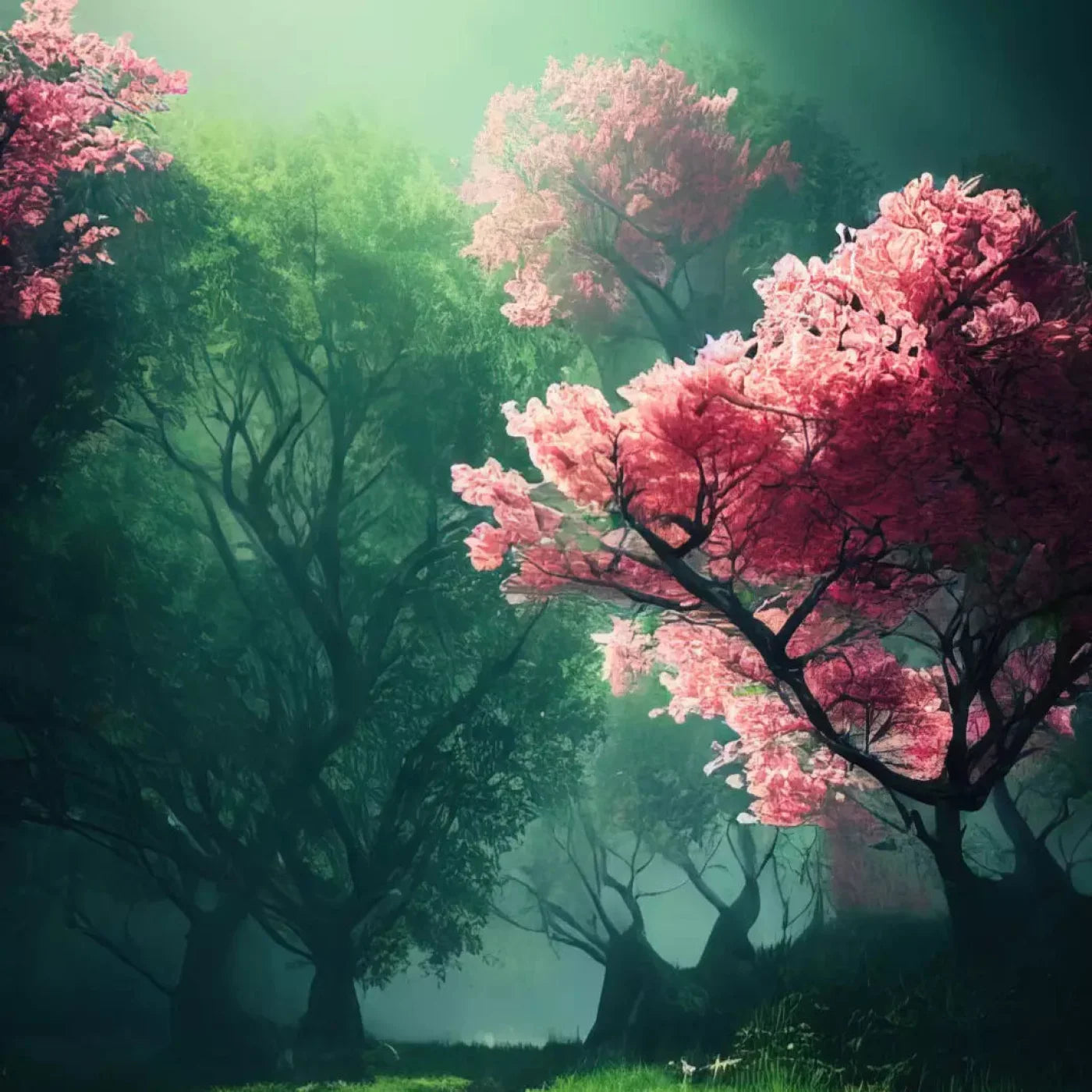 Magnolia Path 8X8 Fleece ( 96 X Inch ) Backdrop