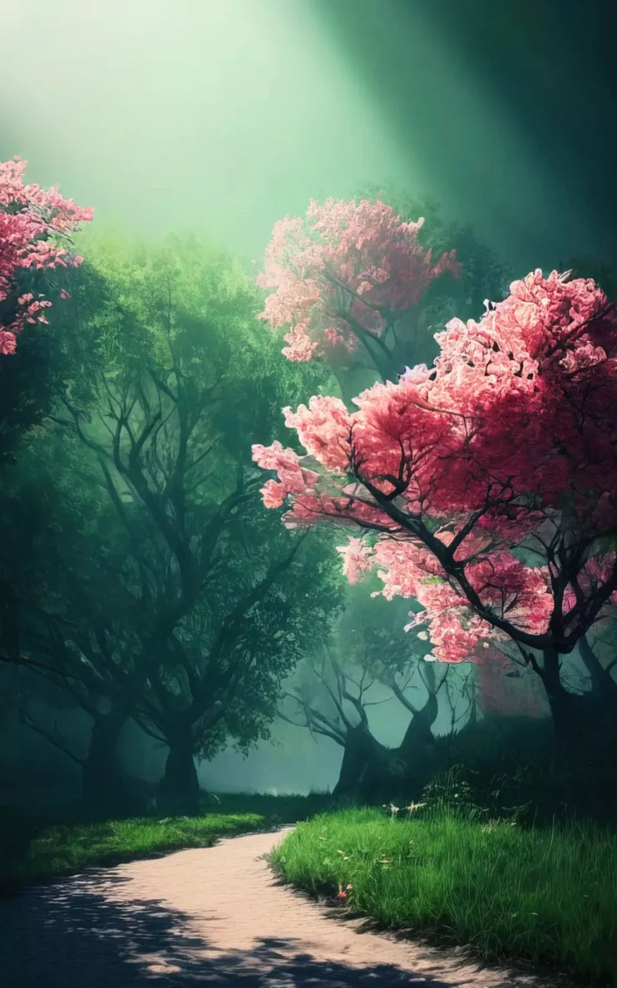 Magnolia Path 9X14 Ultracloth ( 108 X 168 Inch ) Backdrop