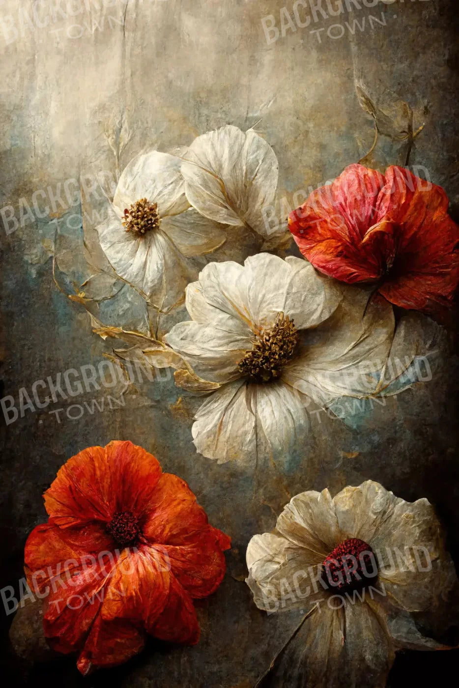 Magnolia Warmth 5X8 Ultracloth ( 60 X 96 Inch ) Backdrop