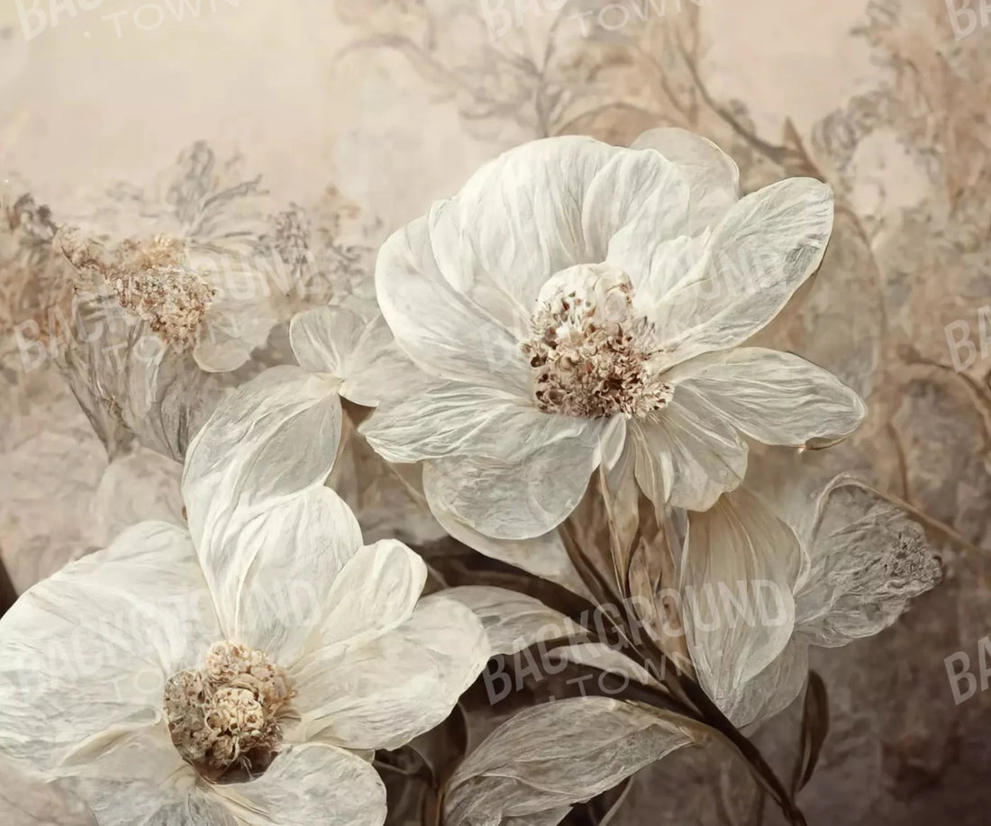 Magnolias 5X42 Fleece ( 60 X 50 Inch ) Backdrop