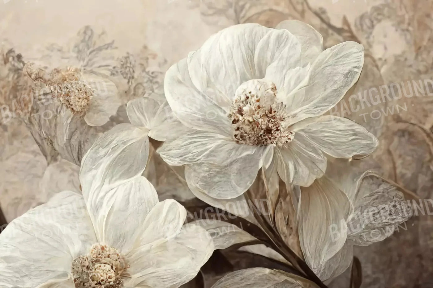 Magnolias 8X5 Ultracloth ( 96 X 60 Inch ) Backdrop