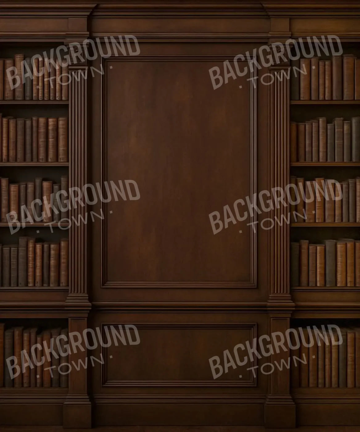 Mahogany Library Wall 10’x12’ UltraCloth (120 x 144 inch) Backdrop