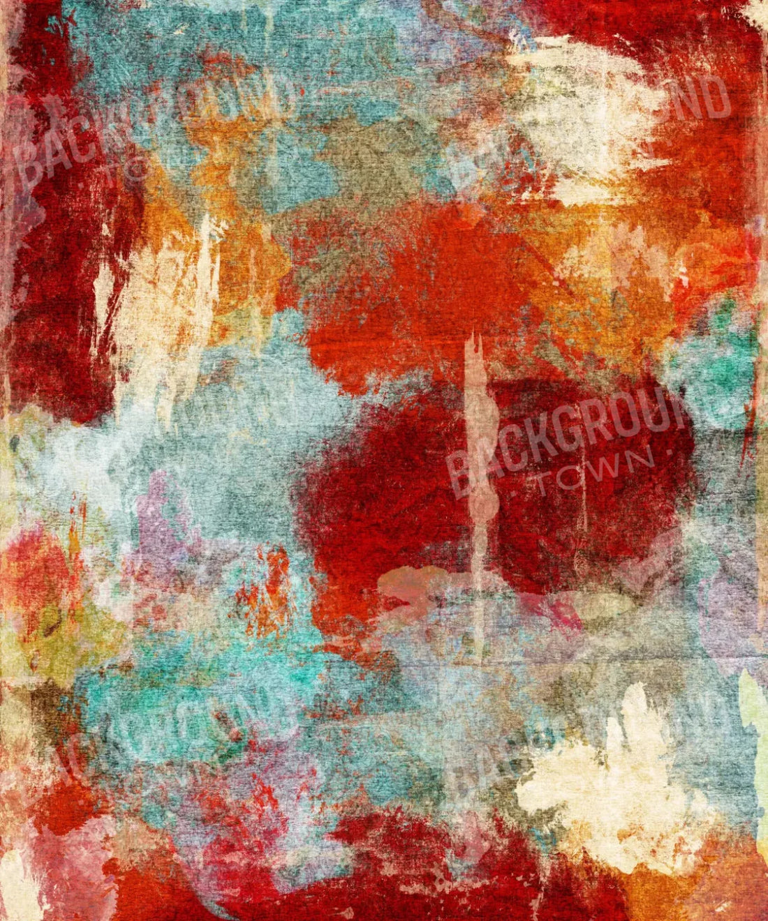 Orange Painted Backdrop for Photography