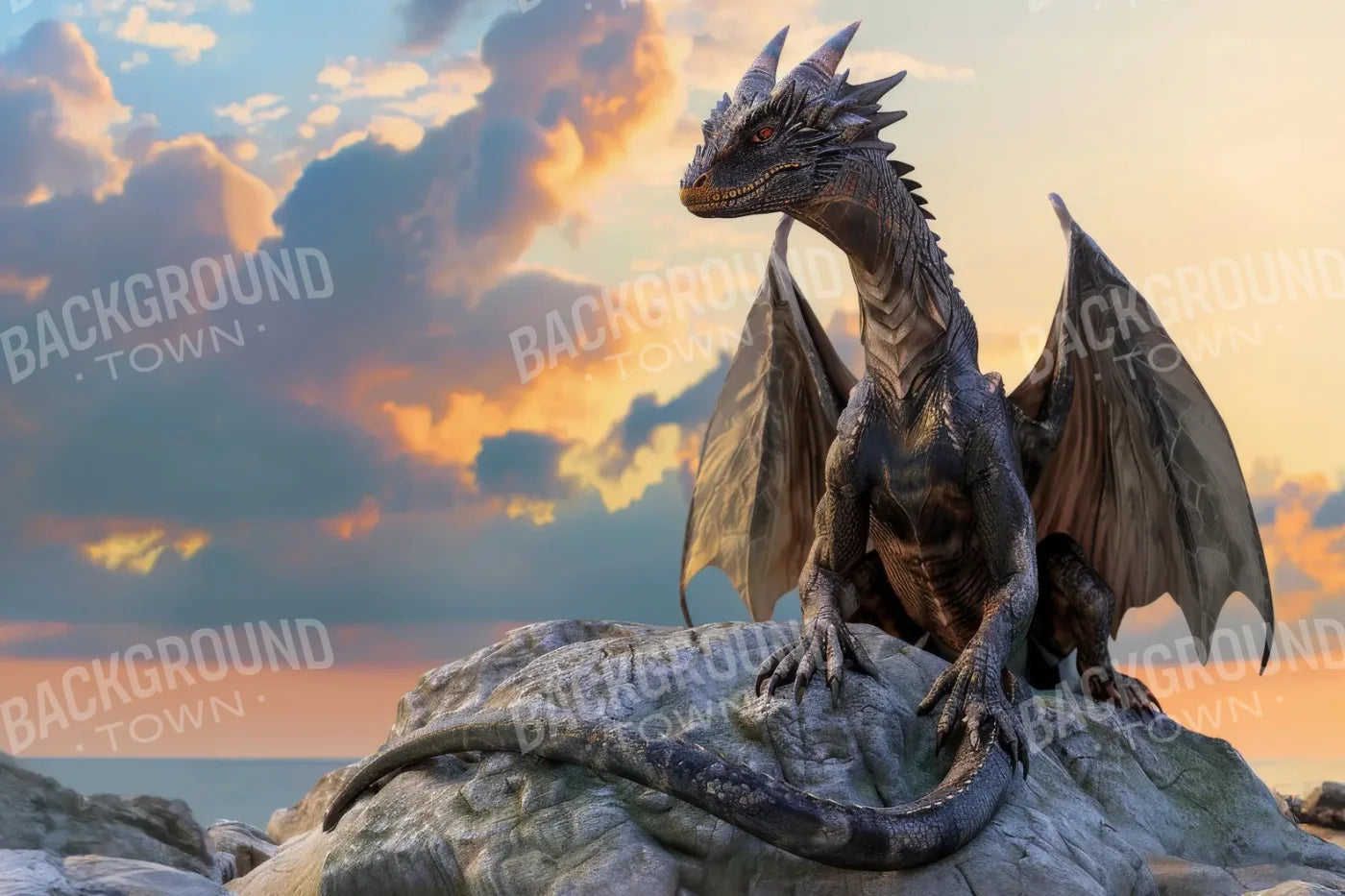 Magestic Dragon 12’x8’ UltraCloth (144 x 96 inch) Backdrop