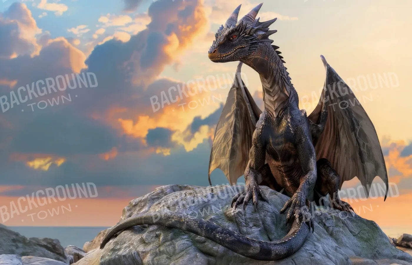 Magestic Dragon 14’x9’ UltraCloth (168 x 108 inch) Backdrop