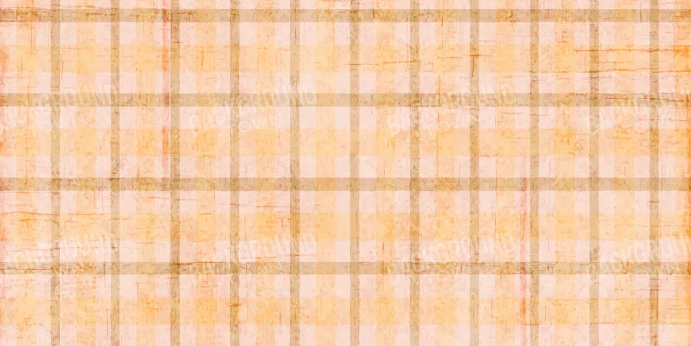 Mango Plaid 20X10 Ultracloth ( 240 X 120 Inch ) Backdrop