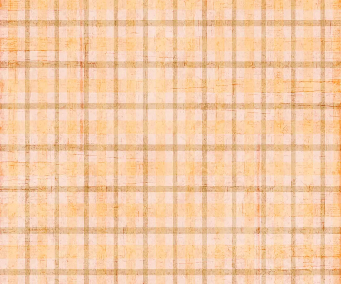 Mango Plaid 5X42 Fleece ( 60 X 50 Inch ) Backdrop