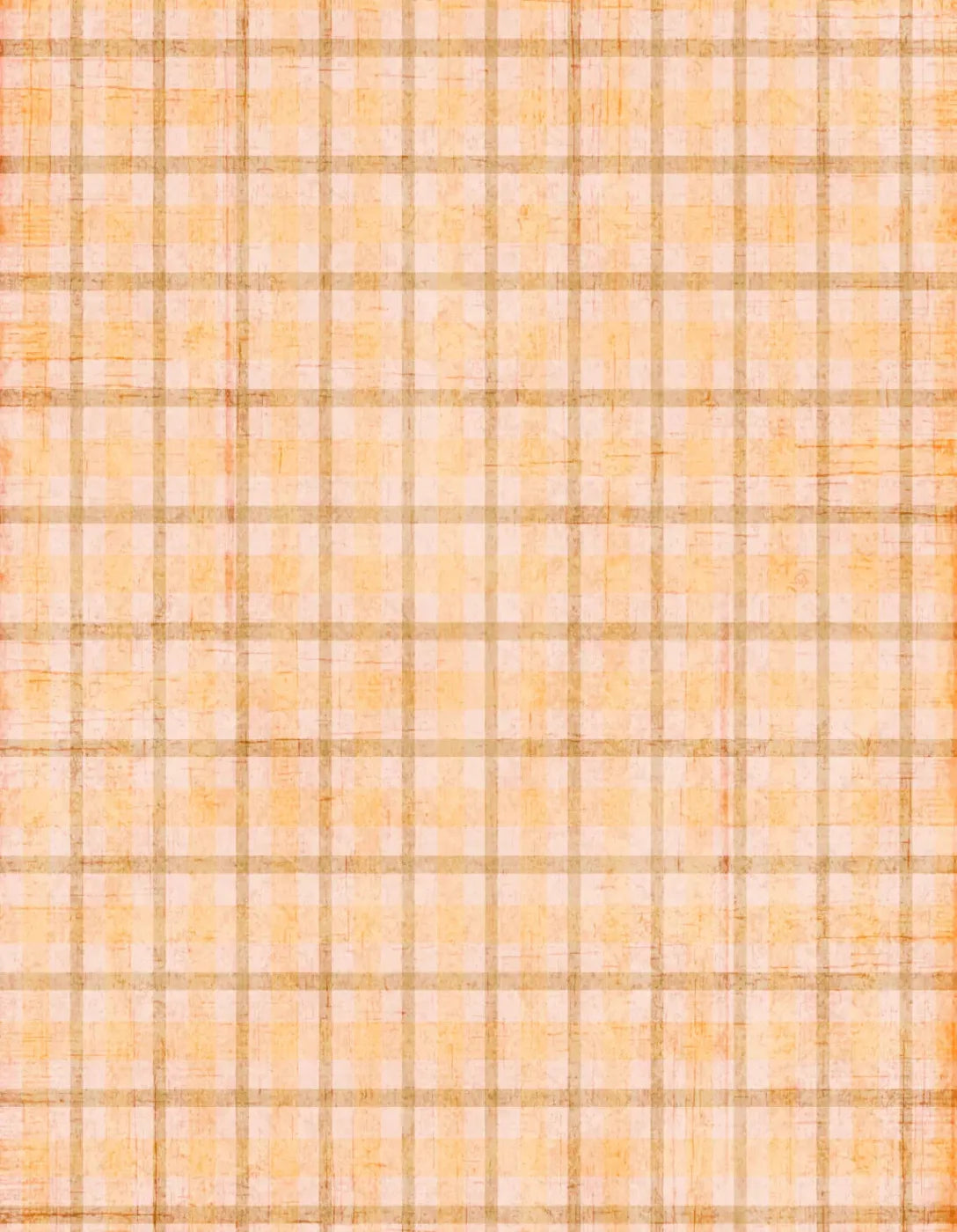 Mango Plaid 6X8 Fleece ( 72 X 96 Inch ) Backdrop