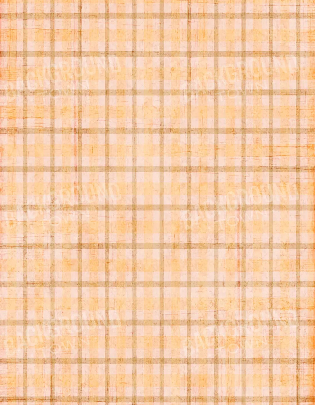 Mango Plaid 6X8 Fleece ( 72 X 96 Inch ) Backdrop