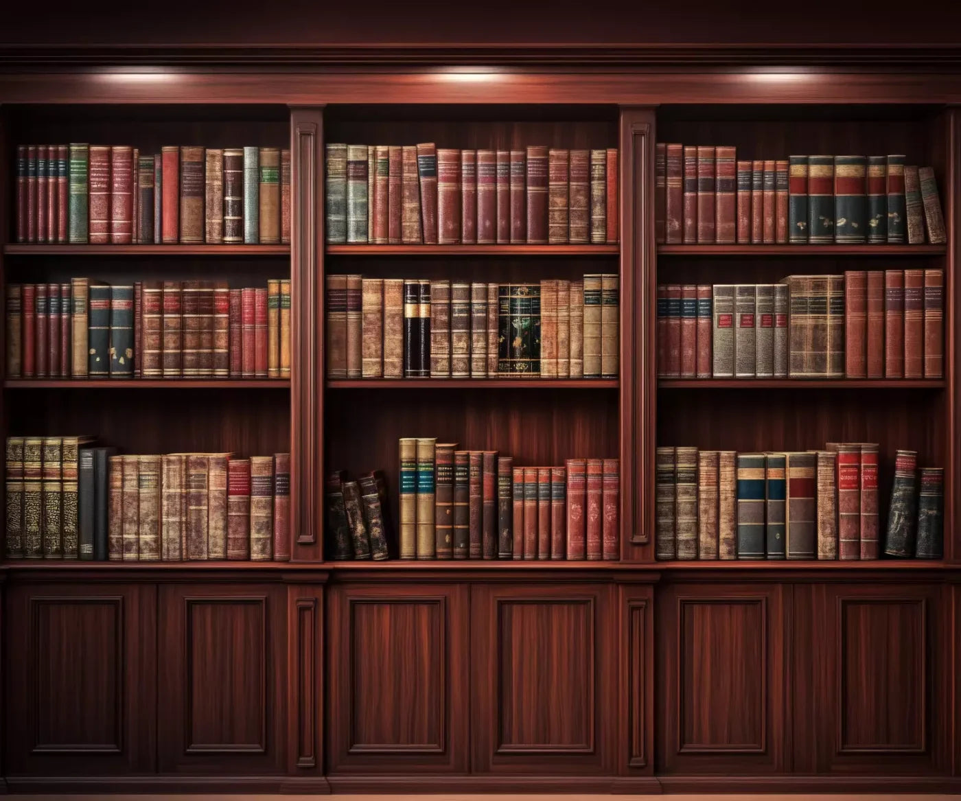 Mansion Bookcase 12’X10’ Ultracloth (144 X 120 Inch) Backdrop
