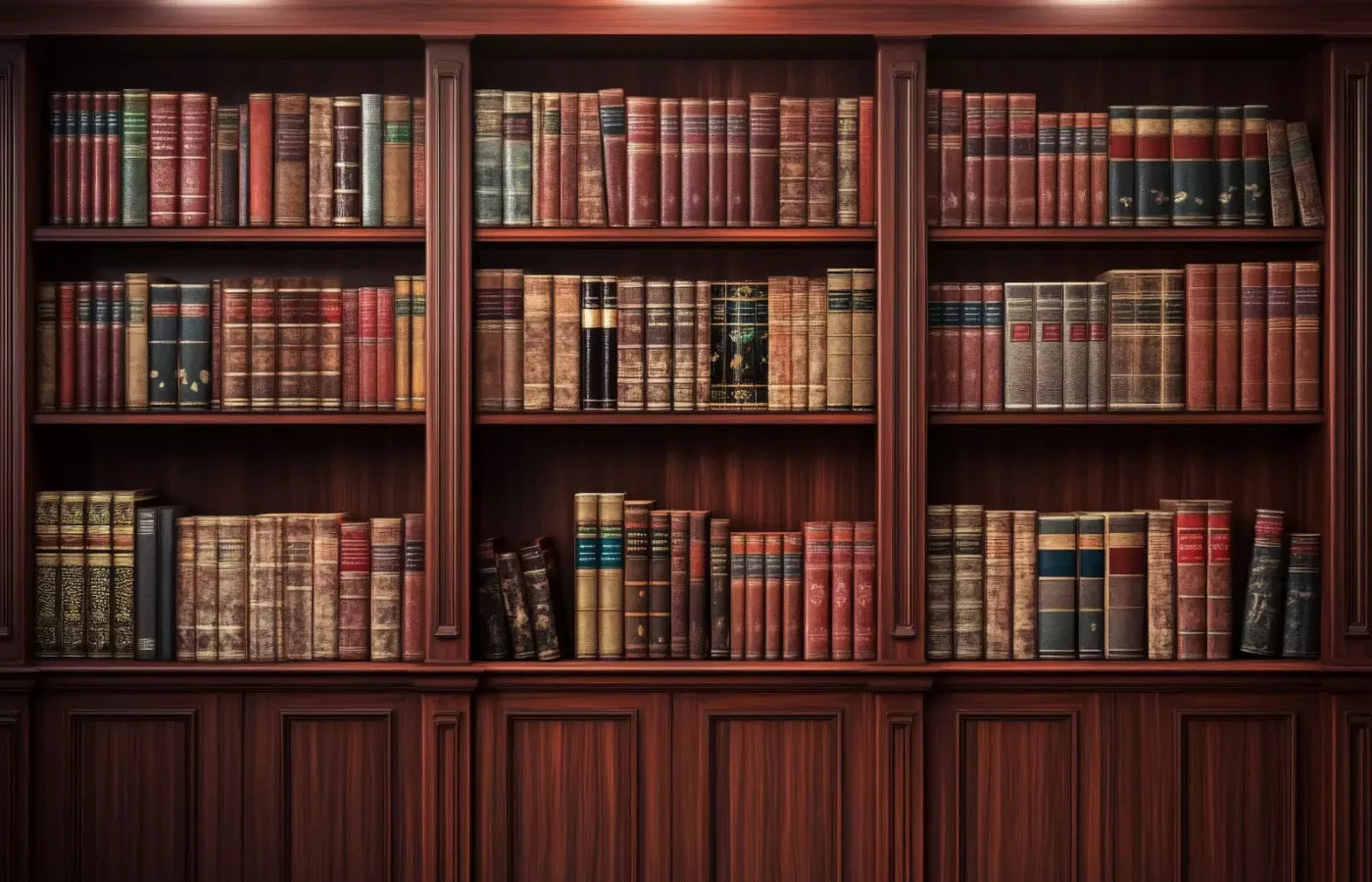 Mansion Bookcase 14’X9’ Ultracloth (168 X 108 Inch) Backdrop
