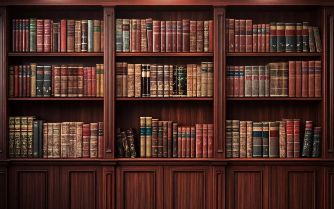 Mansion Bookcase 8’X5’ Ultracloth (96 X 60 Inch) Backdrop