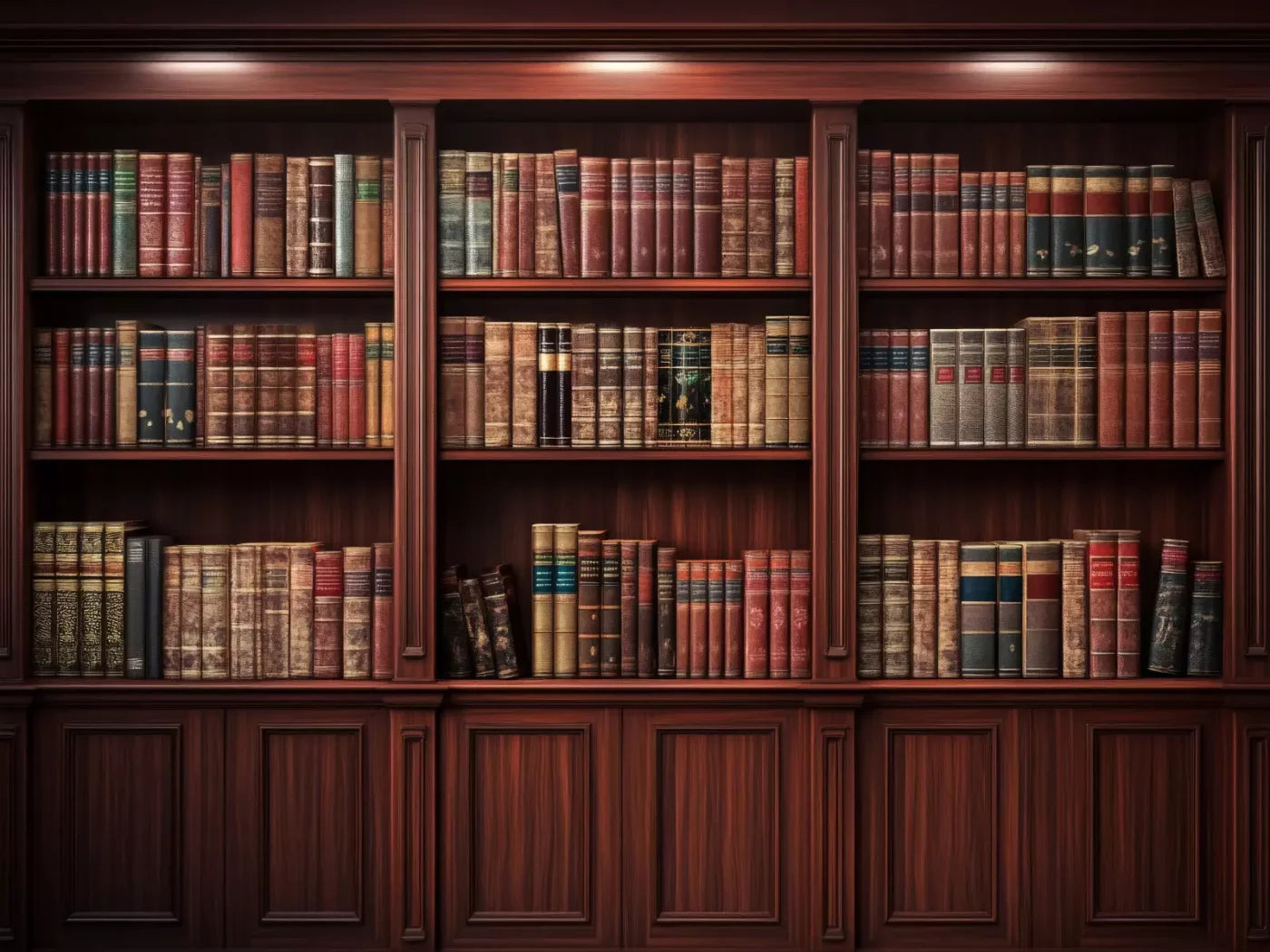 Mansion Bookcase 8’X6’ Ultracloth (96 X 72 Inch) Backdrop