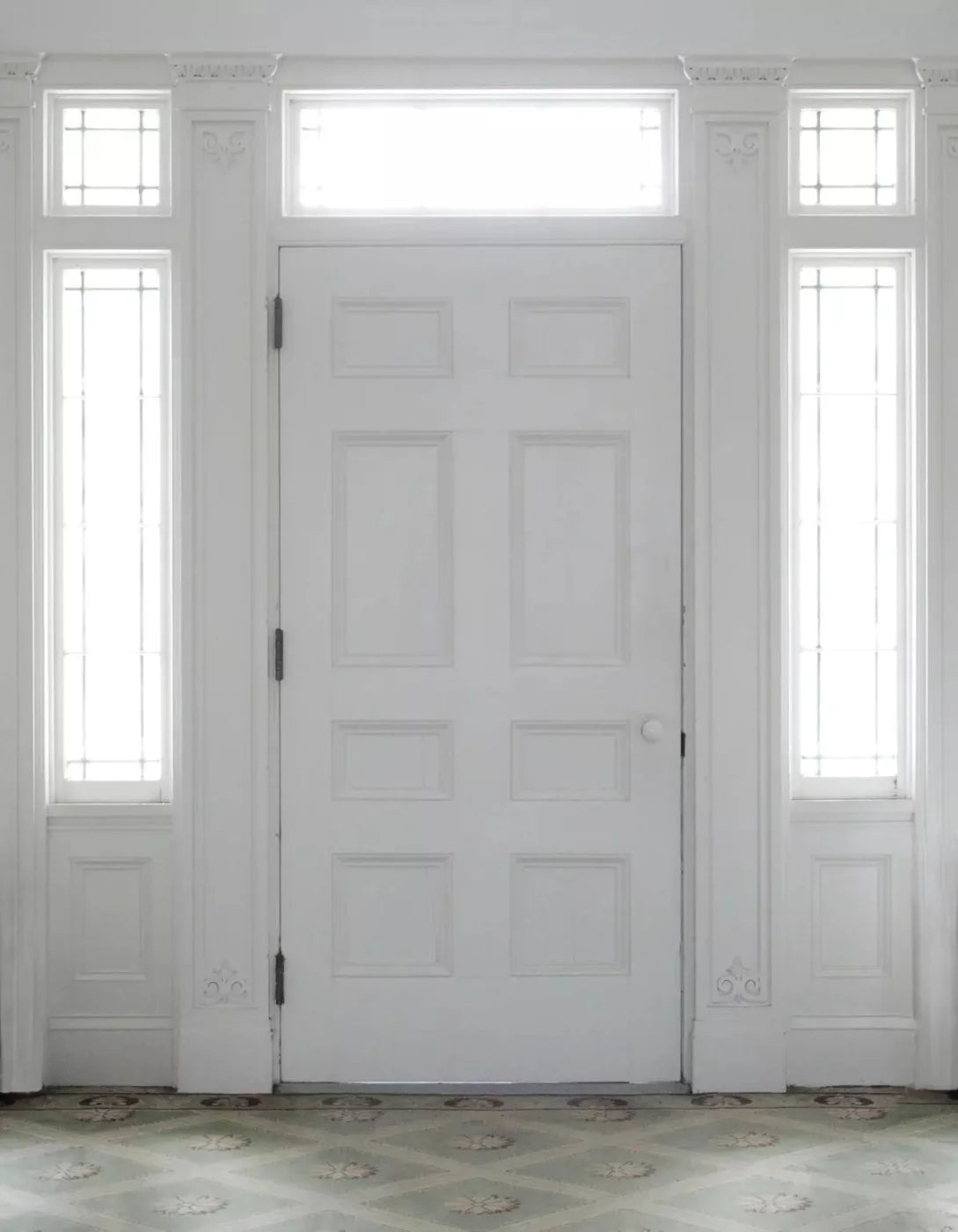 Mansion Door 6X8 Fleece ( 72 X 96 Inch ) Backdrop