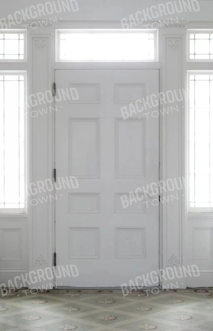 Mansion Door 8X12 Ultracloth ( 96 X 144 Inch ) Backdrop