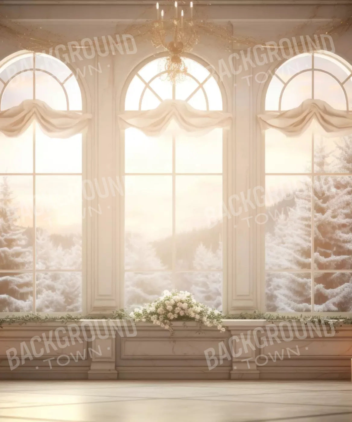 Windows, White Backdrop for Photography
