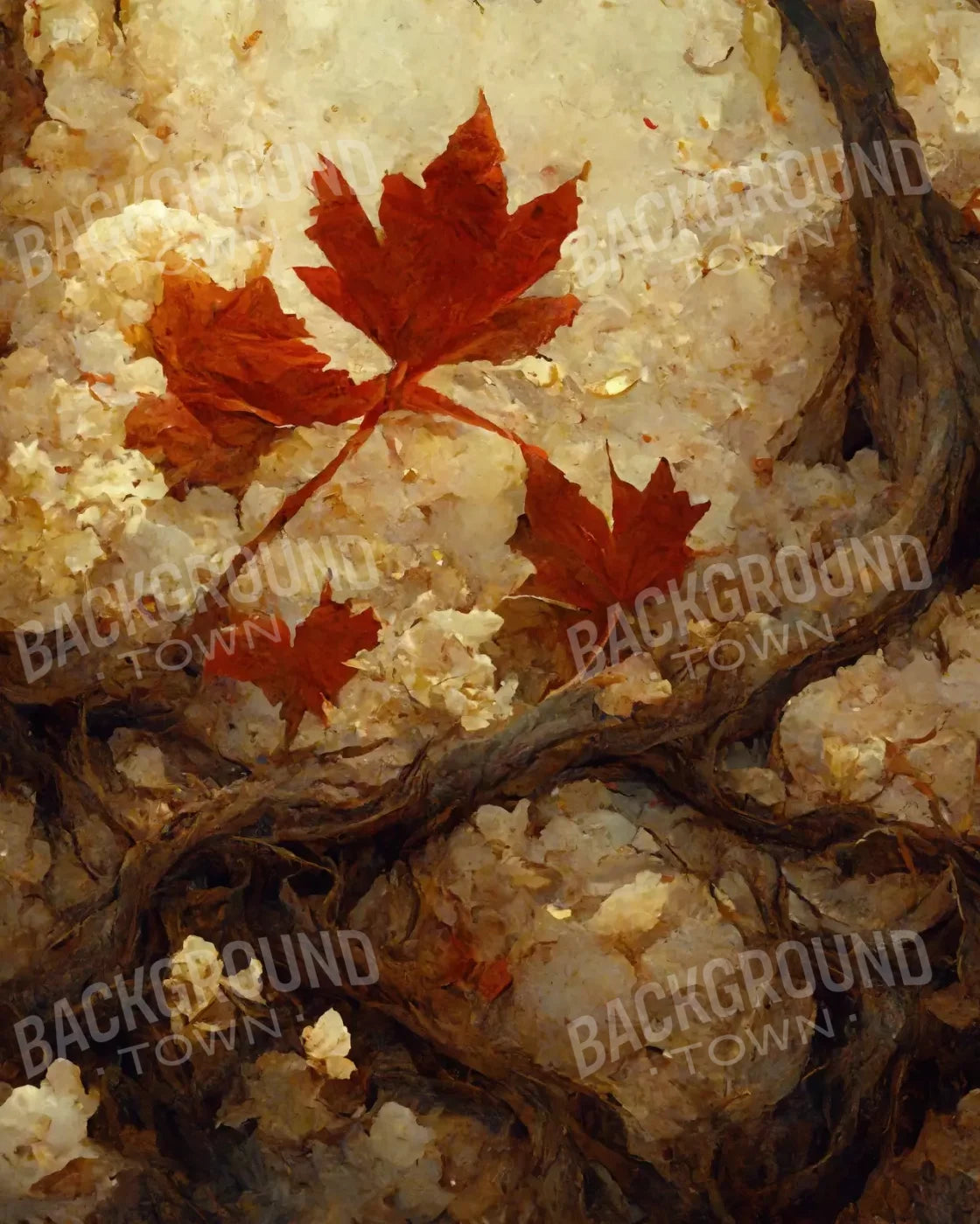 Maple Branches 8’X10’ Fleece (96 X 120 Inch) Backdrop