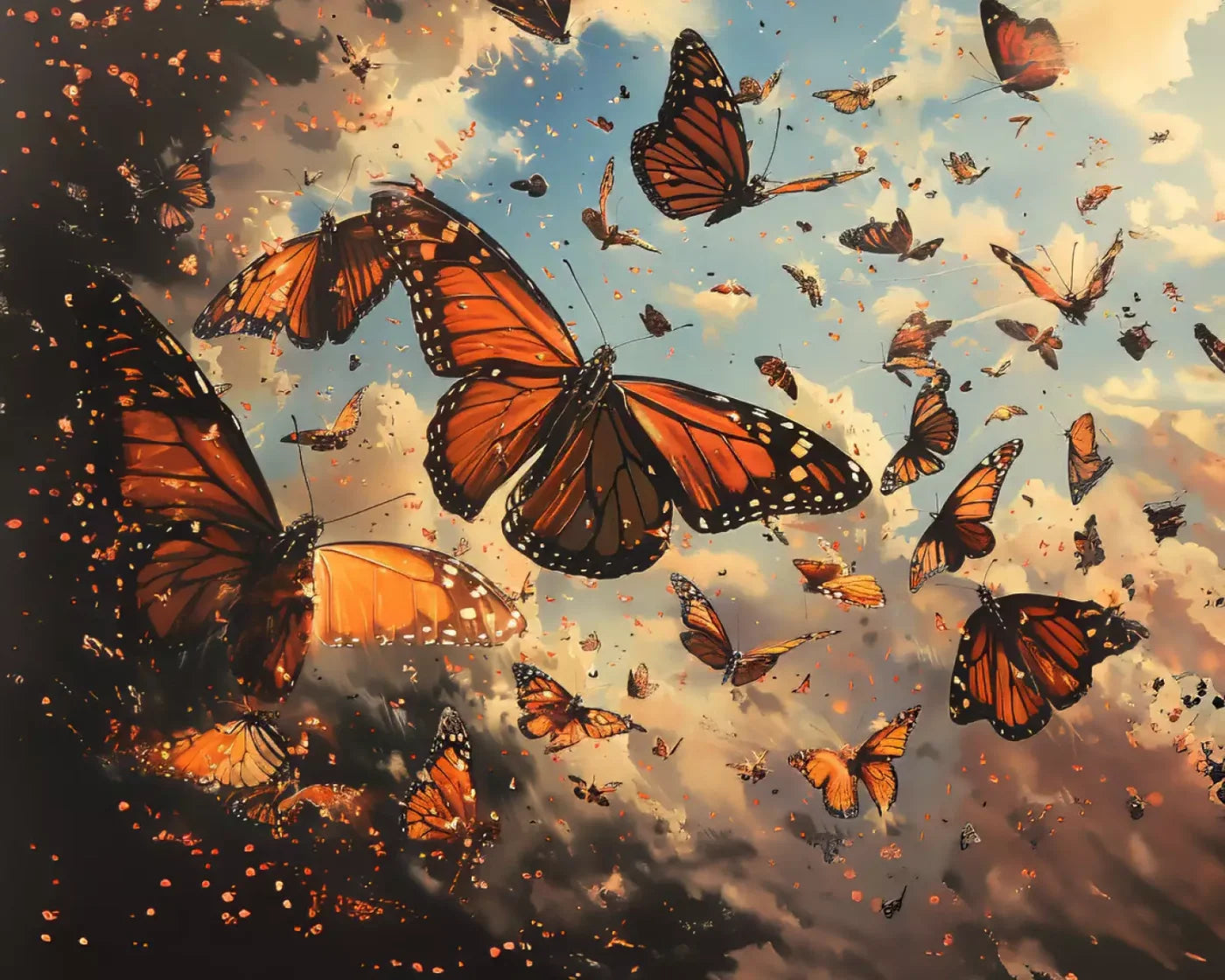Mariposas 10’X8’ Fleece (120 X 96 Inch) Backdrop